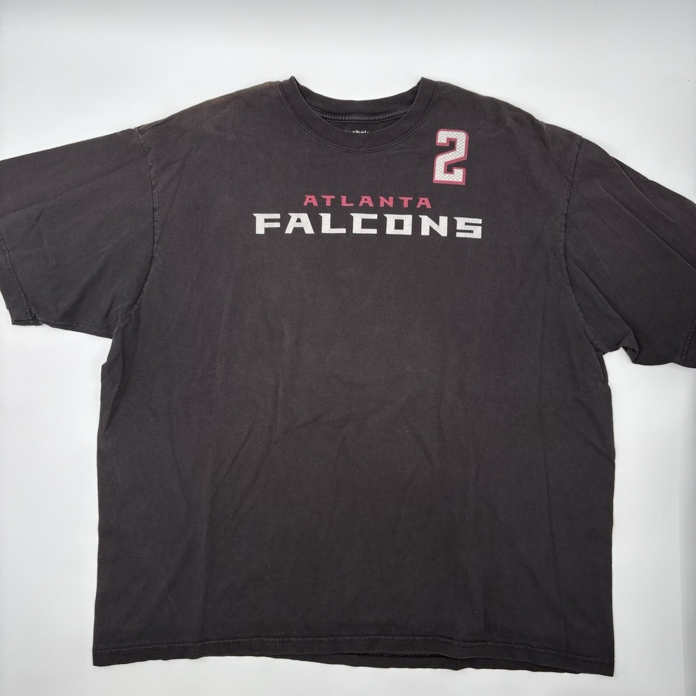 Reebok Atlanta Falcons Matt Ryan #2 T-Shirt Mens 2XL Black Football NFL Vintage
